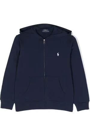 Ralph Lauren Hoodie con logo bordado y cierre