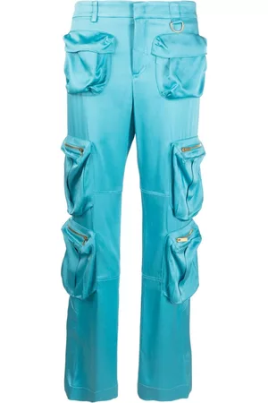 BLUMARINE Pantalones cargo con diseño ancho