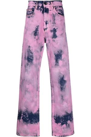 DARKPARK Jeans rectos motivo tie-dye