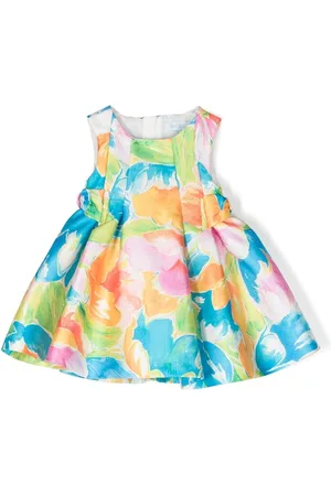 Abel & Lula Vestido con cinturón y aplique floral