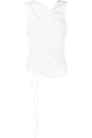 Nº21 Blusa sin mangas con detalle fruncido