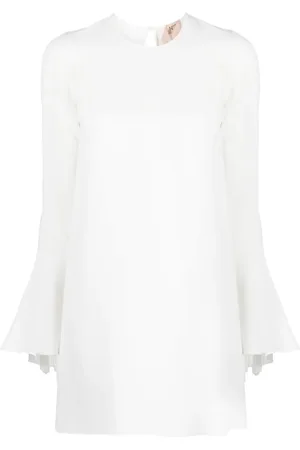 Nº21 Vestido manga larga con puños acampanados