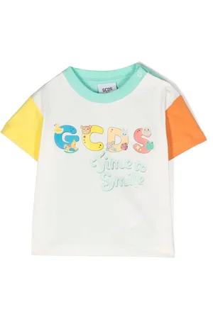 GCDS Playera manga corta con logo estampado