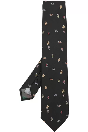 Paul Smith Corbata de seda con estampado de cachemira