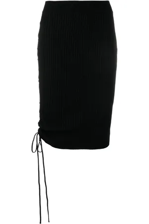 OFF-WHITE Falda midi con detalle de cordones
