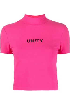 KSUBI Playera con logo y cuello alto