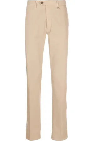 CANALI Pantalones chinos con diseño recto