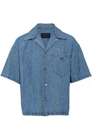 Prada Camisa chambray manga corta