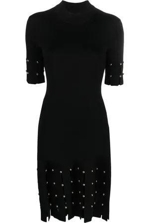 Simkhai Vestido tejido con cuello falso
