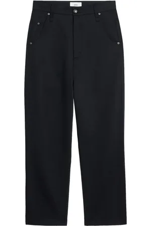 Ami Jeans rectos con parche del logo
