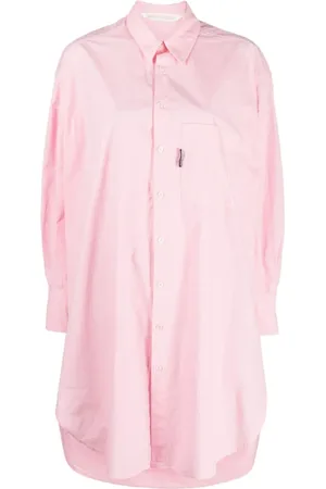 Palm Angels Vestido camisero manga larga