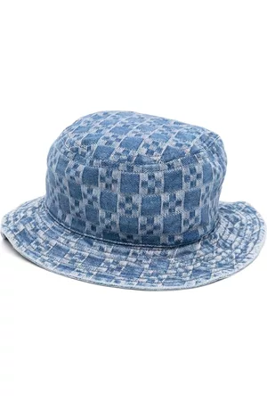 Sandro Geometric-print denim bucket hat