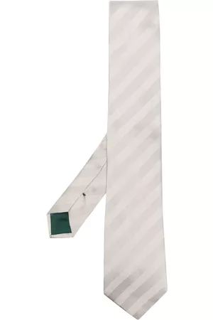 Paul Smith Corbata de seda con rayas diagonales estampadas