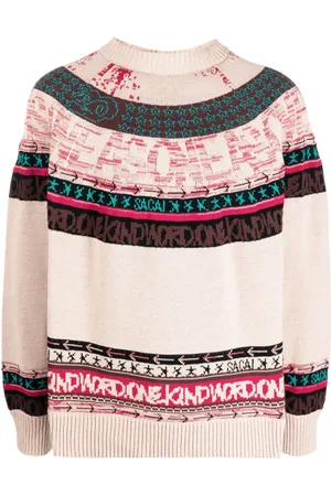 SACAI Suéter tejido en jacquard