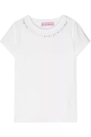 MISS BLUMARINE Playera con logo bordado