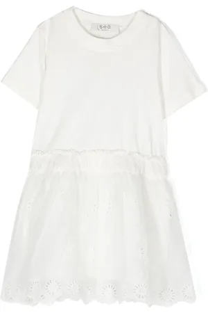 SEA Vestido con bordado inglés