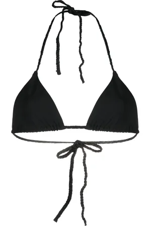 Totême Top de bikini estilo triangular con cuello halter
