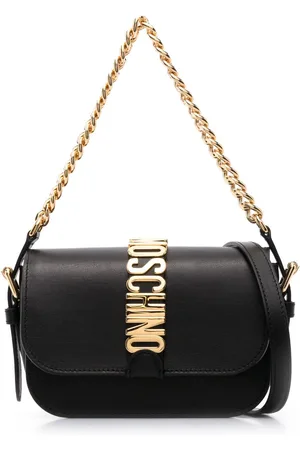 Moschino Tote con placa del logo