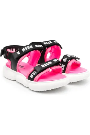 Msgm Sandalias con logo estampado y suela gruesa