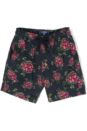 Vilebrequin Shorts de playa con cordones y estampado floral