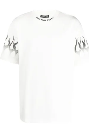 Vision Of Super Playera con llamas estampadas