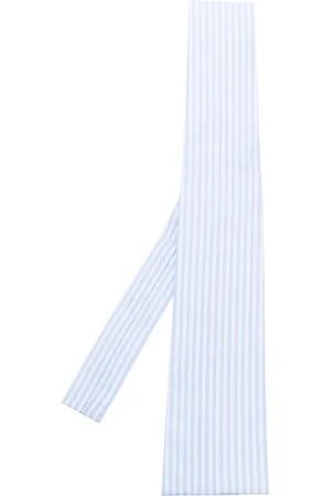 Comme des Garçons Corbata de popelina con rayas verticales
