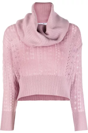 Dior Top tejido con cuello vuelto 1990