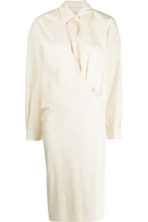 LEMAIRE Vestido camisero con diseño retorcido