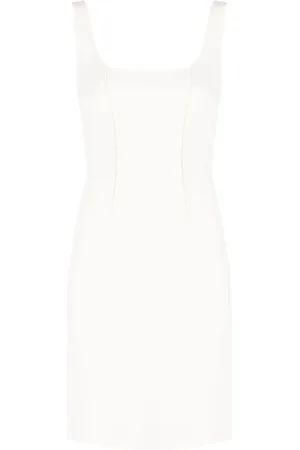 Dior Vestido corto con diseño ajustado sin mangas 2010