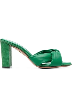 Aquazzura Mules Olie con tacón de 85mm