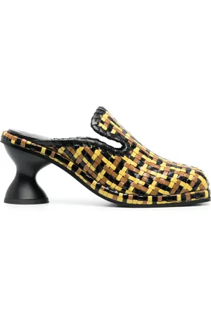 ECKHAUS LATTA Mules entretejidos con tacón de 90mm