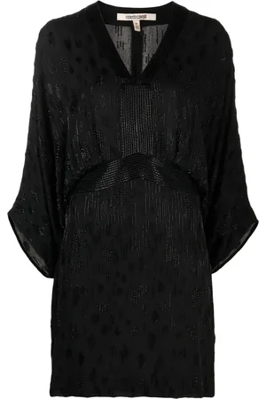 Roberto Cavalli Vestido corto con detalle de mostacillas