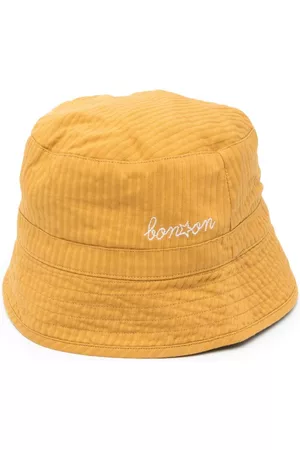 BONTON Logo-embroidered striped bucket hat
