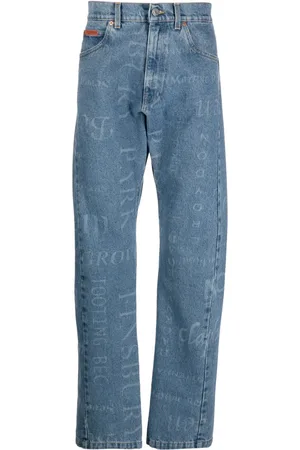 MARTINE ROSE Jeans rectos estampados