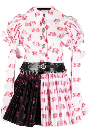 Chopova Lowena Vestido con paneles y estampado abstracto