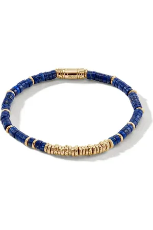 John Hardy Pulsera en oro amarillo de 14kt con lapislázuli