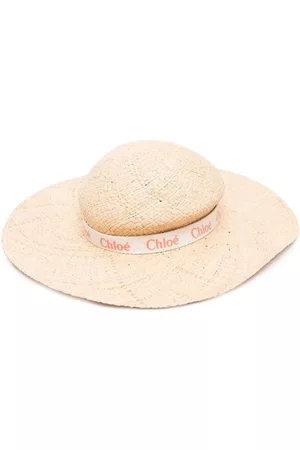 Chloé Sombrero de verano con logo estampado