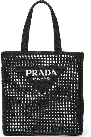 Prada Tote entretejido con logo