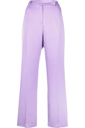 HEBE STUDIO Pantalones rectos con tiro alto