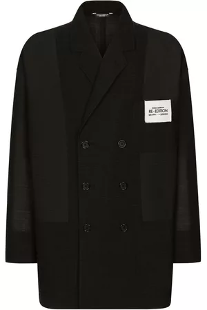 Dolce & Gabbana Blazer con doble botonadura y estampado de cuadros