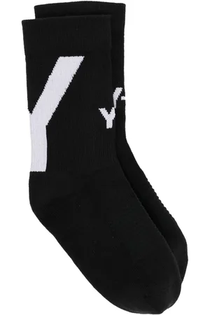 Y-3 Calcetines tejidos con logo en intarsia