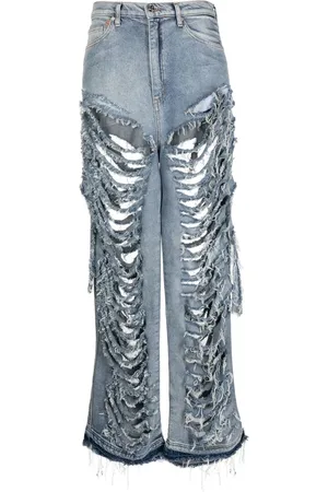 Natasha Zinko Jeans con efecto lavado