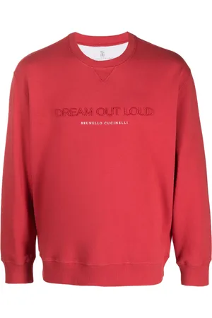 Brunello Cucinelli Sudadera con logo estampado y cuello redondo