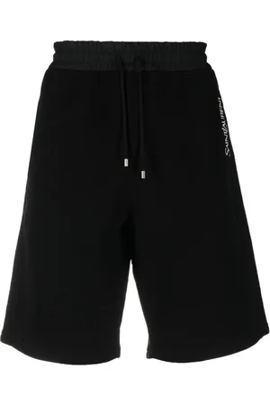 Saint Laurent Bermudas con logo bordado