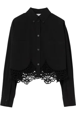Burberry Camisa corta de macramé