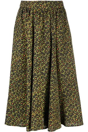 Kenzo Falda midi con estampado floral