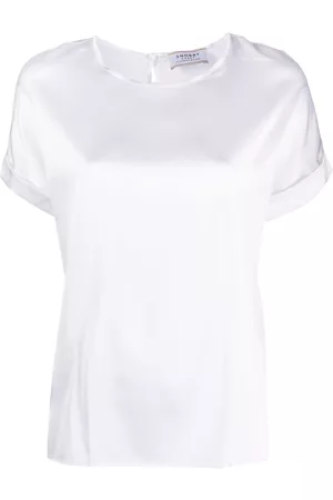 FARFETCH Blusa de seda manga corta