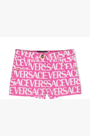 VERSACE Shorts con logo estampado