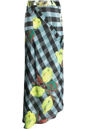 OTTOLINGER Falda asimétrica con limones estampados