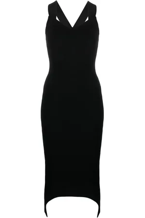 Patou Vestido midi con escote en forma de corazón